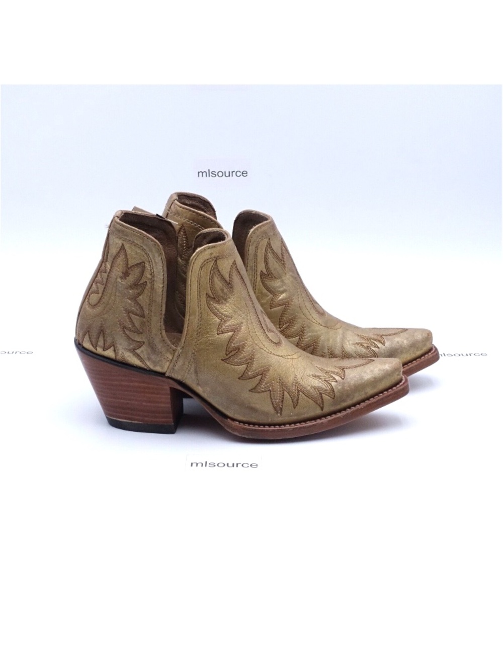 NEW Size 7 Women's ARIAT Dixon Western Boots 10027287 Distressed Gold